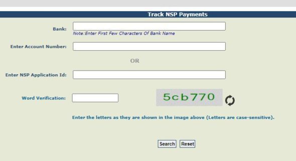 Track NSP payment